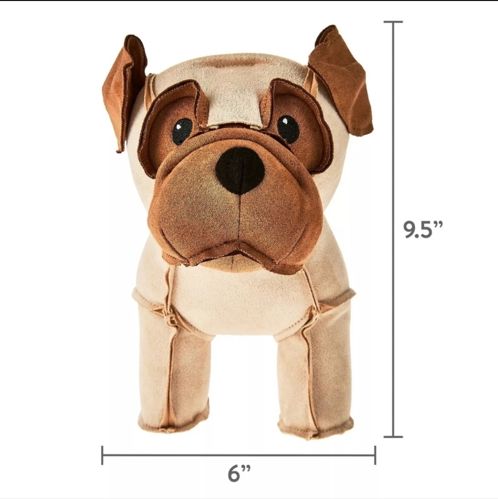 Way to Celebrate Father's Day or Everyday Dad  Leather Dog Plush Toy Stuffed Ani